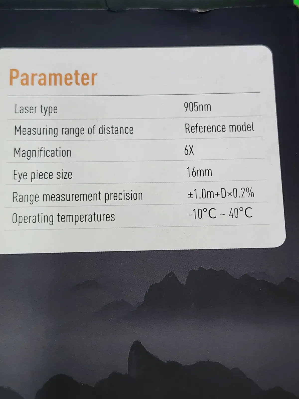 Lazer Mesafe ölçer 800 metre rangefinder